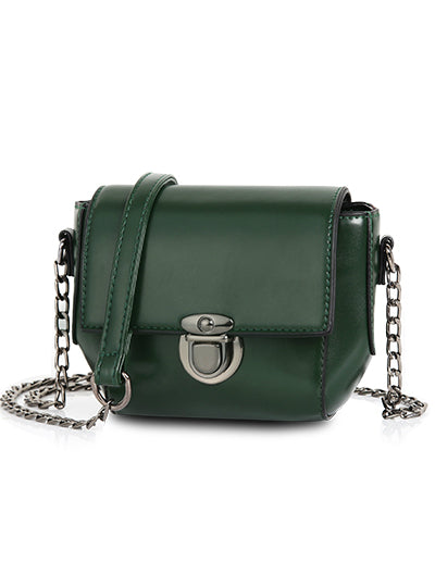 Solid Chains Hasp Mini Flap Hotsale Ladies Evening Bag