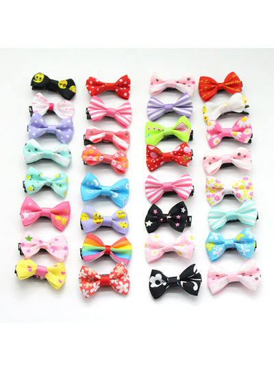 20 Pcs/ Lot Small Mini 3cm Bow Hairgrips 