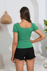Green Lotus Leaf T-shirt Top