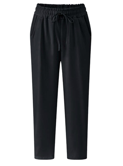Elastic Female Slack Sweat pant Trousers Capris