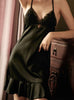 Silk Cross Backless Nightgown Perspective Pajamas