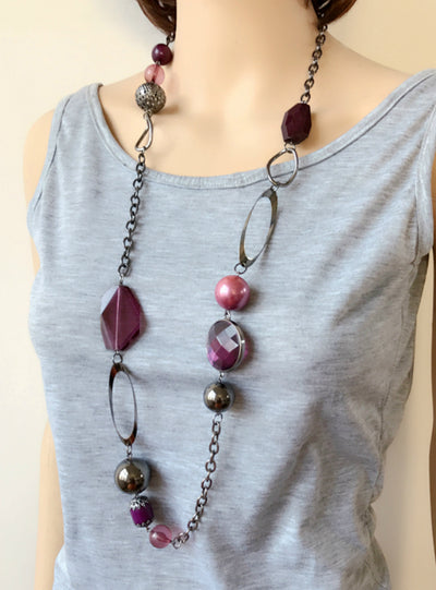 Long Bohemia Style Fashion Necklace