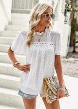 Jacquard Short-sleeved Shirt