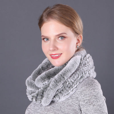 Women Rex Fur Scarf Ladies Fur Scarf