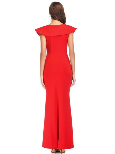 Sexy Deep V-neck Slim Party Dress