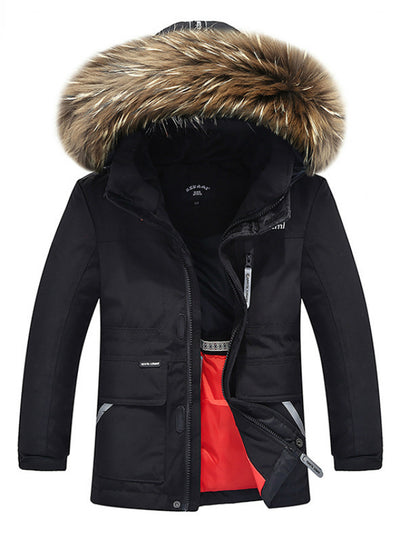 Winter Boys Duck Down Jacket Girls Outerwear 