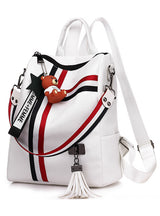 School Bag Shoulder Bag For Youth Bags Leather Tassel
