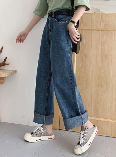 High Waist Loose Women Denim Jeans