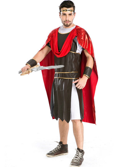 Men Halloween Gladiator Cosplay Spartan Warrior