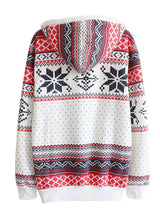 Snowflake Sweatshirt Hoodies Top Sweats Fleece 
