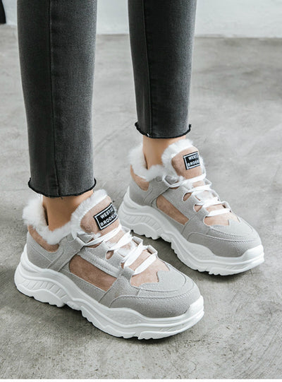 Winter Warm Platform Woman Snow Boots Plush