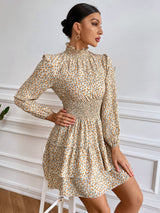 Temperament Floral Print Dress