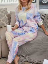 Gradient Tie-dyed Home Two-piece Suit