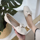 Flat-bottomed Shallow Bow Shoes