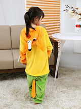 Flannel Children's Onesie Animal Pajamas Yellow Fox