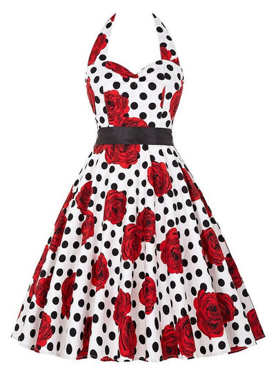 Retro 50s Slim Big Swing Dress