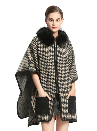 Thousands Birds Caps Knitted Cardigan Woolen Coat