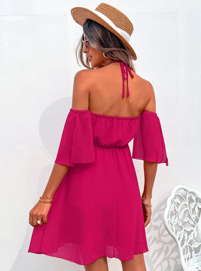 Fashion V-neck Halter Dress