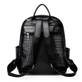 PU Retro Travel Soft PU Leisure Backpack