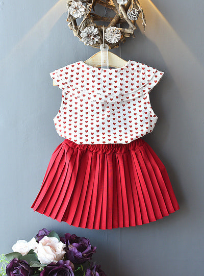 Baby Collar Sleeveless Lapel Shirt Suits