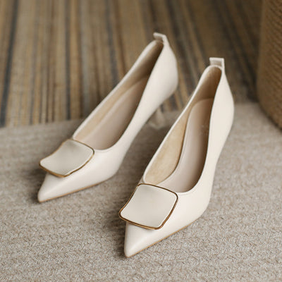 Women Soft Leather High Heels