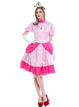 Women Pink Queen Peach Stage Costume