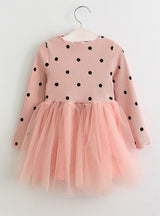 Dot Print Kids Clothes Girls Dresses