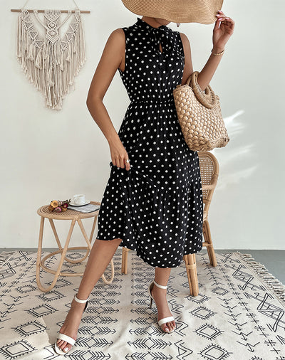 Wave Point Sexy Long Dress