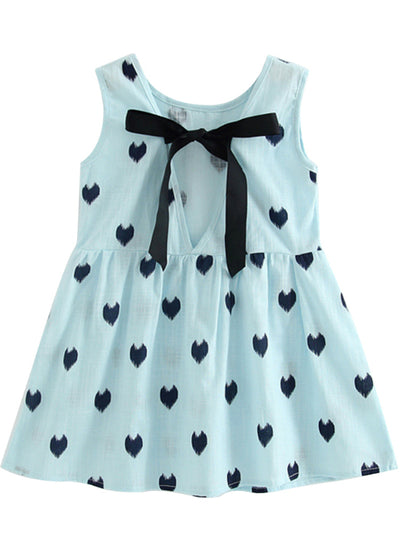 Girl Backless Crocheted Pattern Princess Party Dress