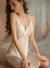 Silk Ice Silk Lace Nightdress