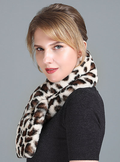 Women's Rex Fur Scarf Double-sided Thickening