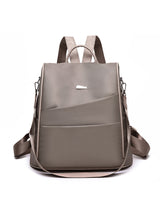 Oxford Sewing Soft Solid Color Backpack