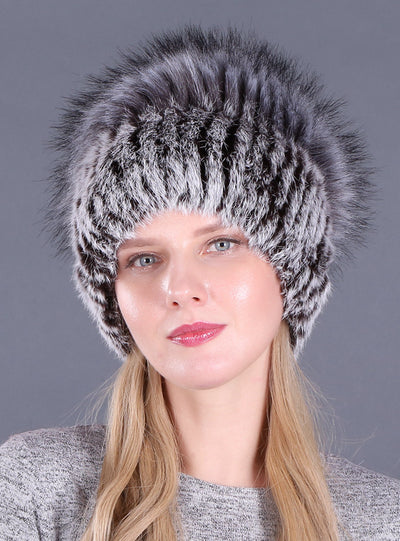 Women Winter Rabbit Fur Hat