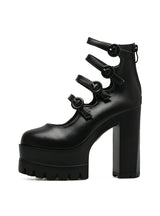 Woman Thick Heel Platform Female Single Shoes 