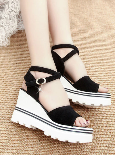 Summer Korean Muffin Fish Head Women Sandals