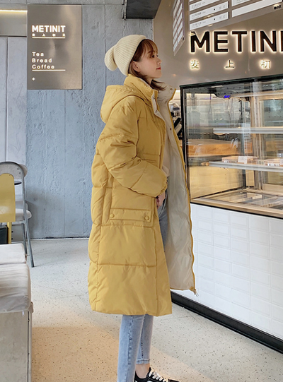Hooded Ladies Coat Long Coats Parka Oversize