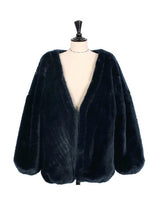 Faux Fur Vest Faux Mid-Length Ladies' Coat