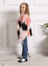 Children's Fur Long Sleeve Coat Imitation Fox Fur