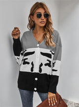 Color Cardigan Sweater Coat Girl