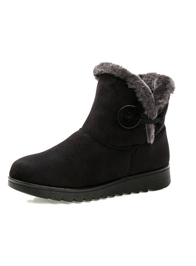 Winter Women Boots Flock Warm Ankle Snow Boots