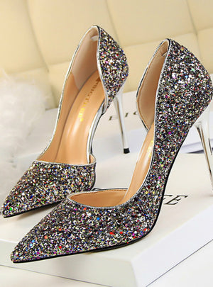 Pumps Sexy Glisten Women Shoes Wedding Party Dress Heels