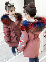 Middle Long Coat Thickened Cotton-Padded Jacket