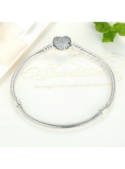 925 Sterling Silver Chain Snake Bracelet & Bangle