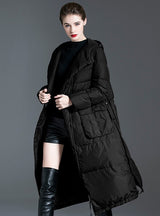 Loose Long-sleeved over-the-knee Down Jacket