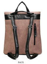  2 Pcs Set Women Composite Backpack PU Leather