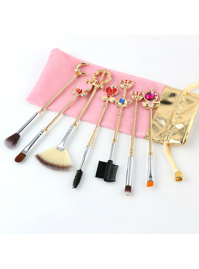 7pcs Makeup Brush Anime Kawaii Magic Brush Set