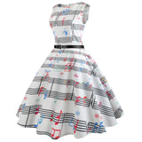Musical Note Vintage Dress
