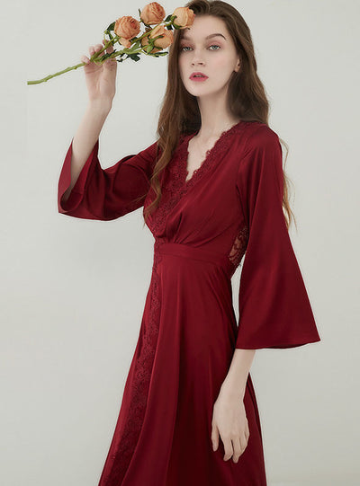 Lace Backless Sexy Home Nightgown