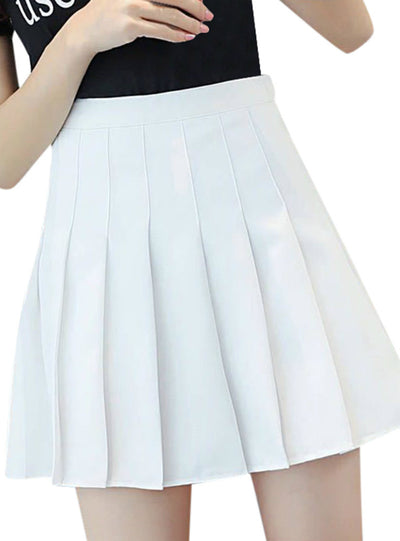 Women's Fashion Slim Waist Casual Tennis Skirts