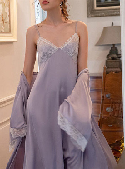 Imitation Silk Pajamas Home Suit